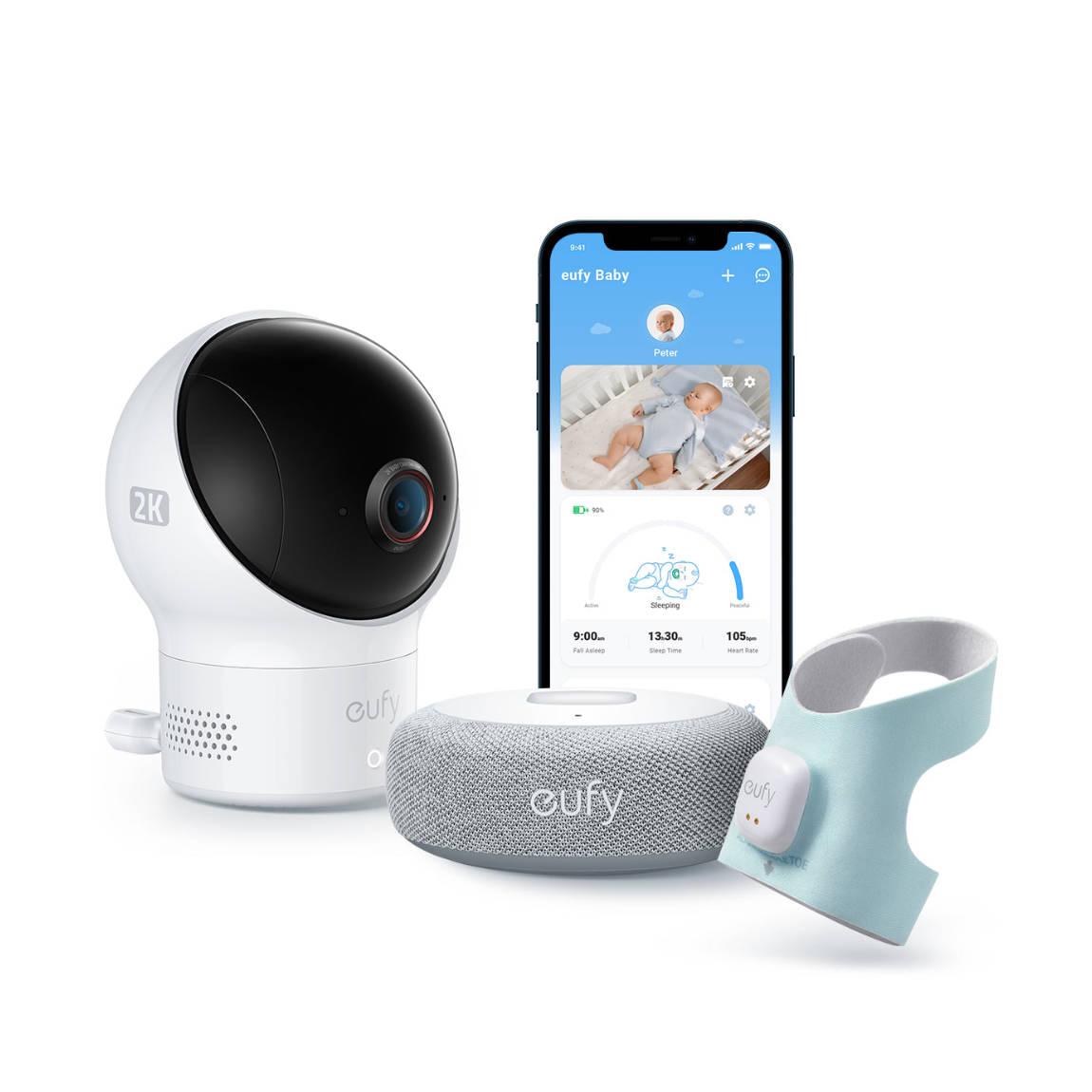 eufy Baby Smart Sock - Smartes Babyfon mit Kamera und Base