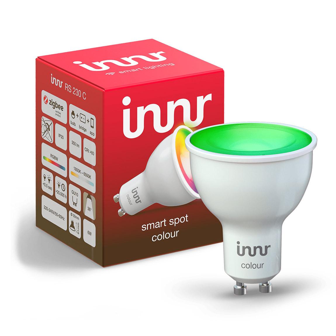 Innr Smart LED Spot GU10 Colour 10er-Set Zigbee 3.0_mit Verpackung