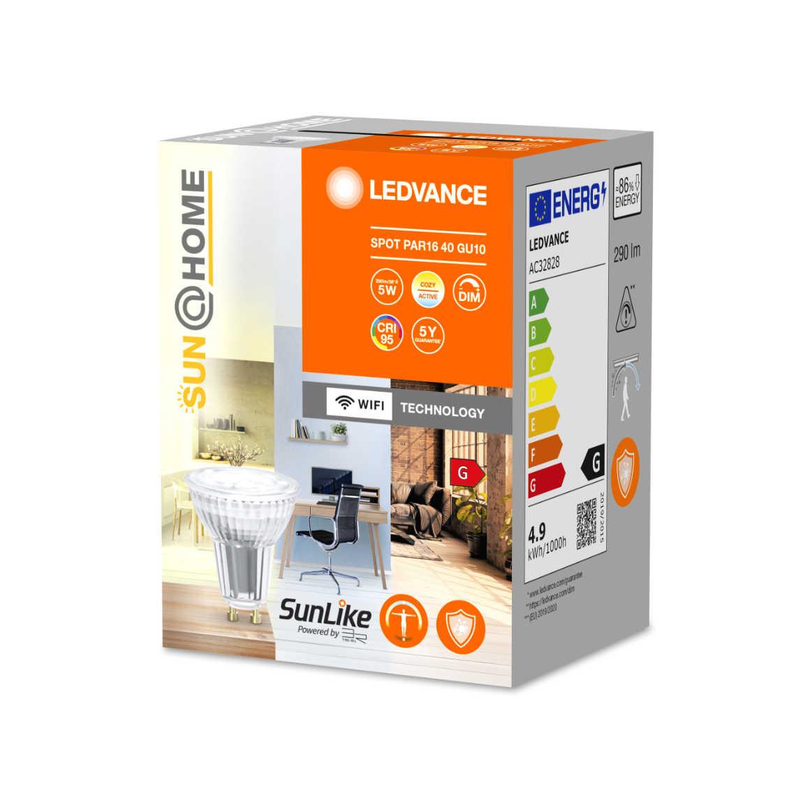 Ledvance Sun@Home SMART+ PAR16 50 WiFi Warm- und Kaltweiß_Verpackung