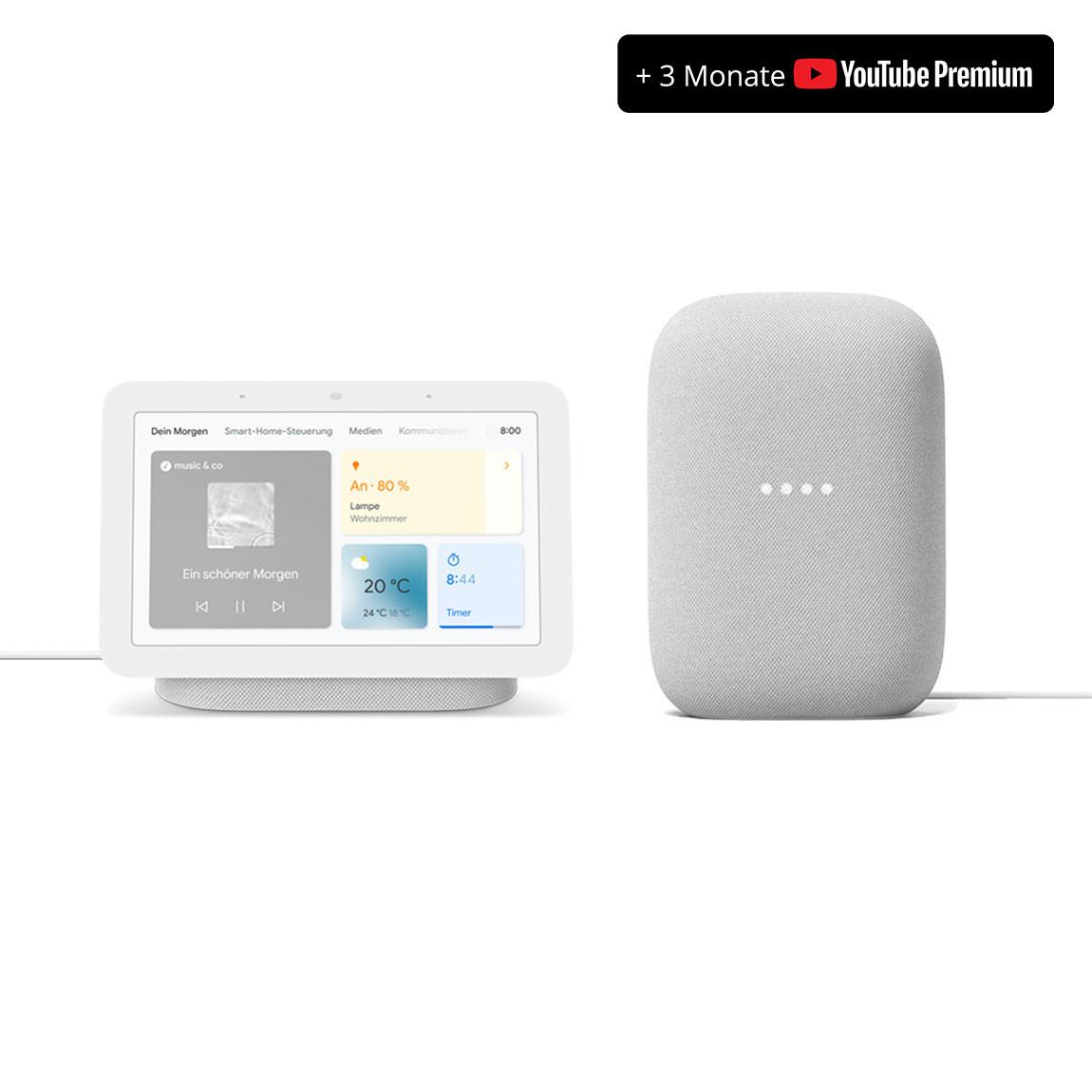 Google Nest Audio + Google Nest Hub YouTube Premium