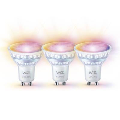 WiZ Tunable White & Color GU10 60W - GU10 Spot mit Glaslinse - 3er-Set