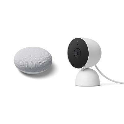 Google Nest Cam (Indoor, mit Kabel) + kostenloser Google Nest Mini