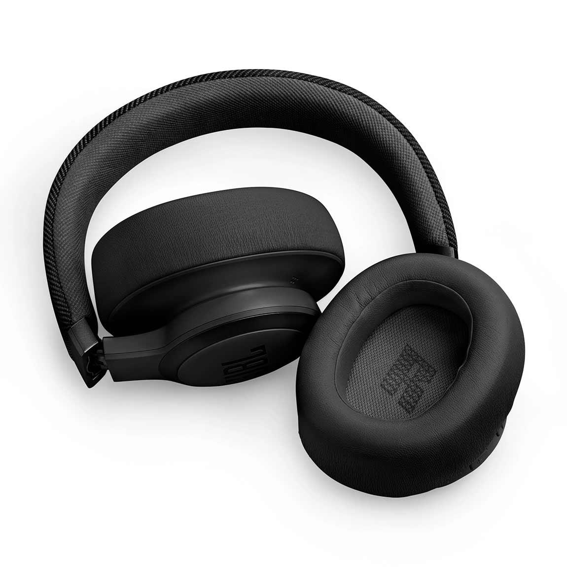 JBL Live 770NC - Kabelloser Over-Ear-Kopfhörer mit True Adaptive Noise Cancelling - Schwarz_liegend