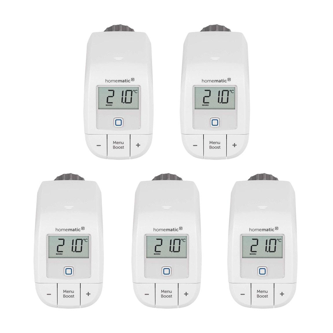 Homematic IP Heizkörperthermostat Basic 5er-Set