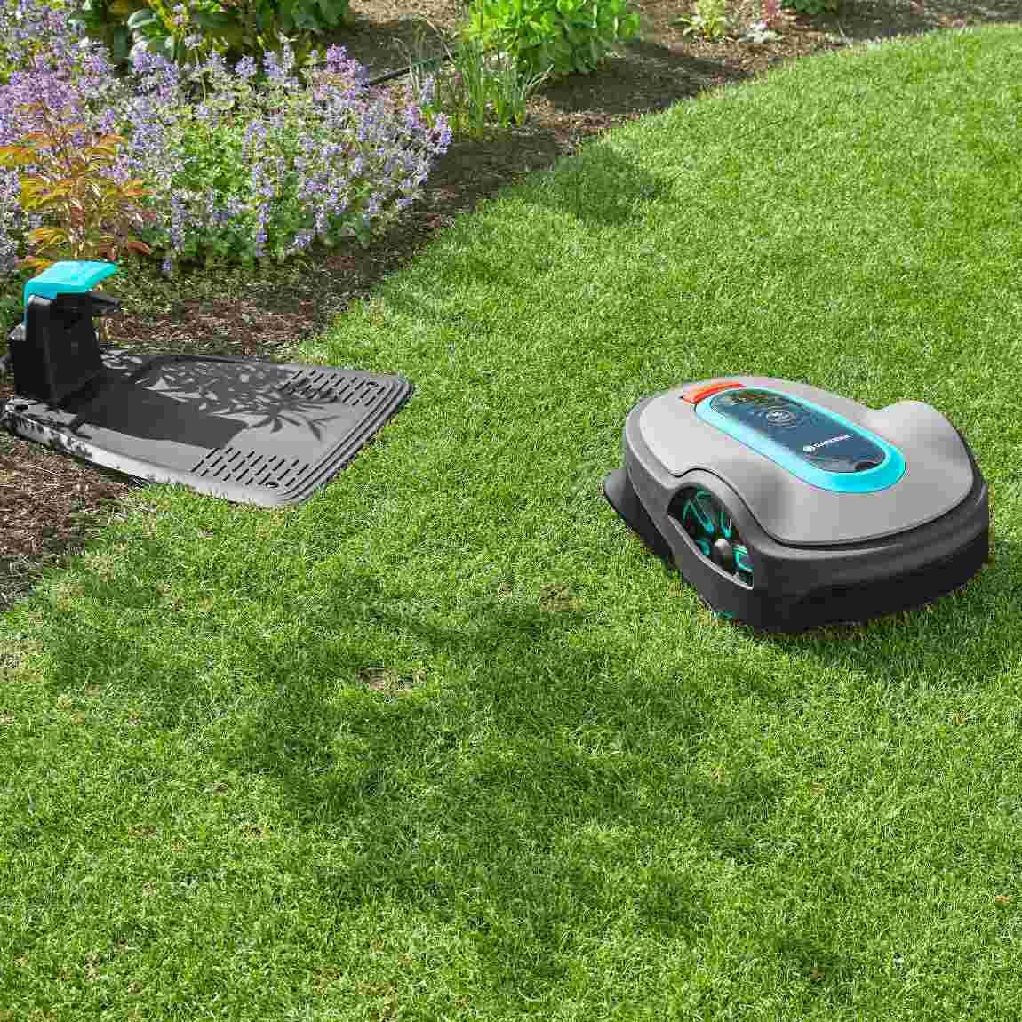 GARDENA Mähroboter smart SILENO life 1.000 m² Set mit LONA Funktion + Garage