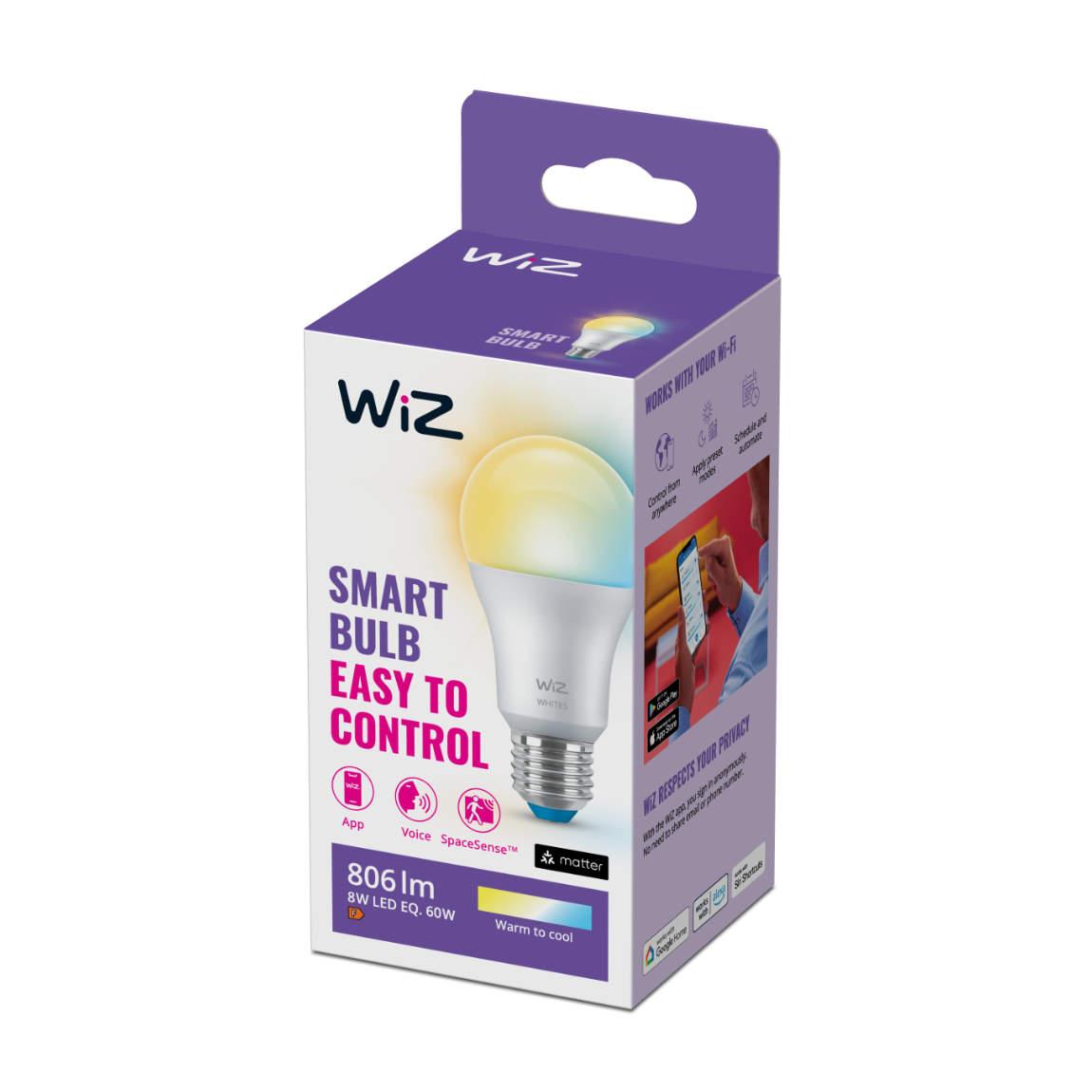 WiZ Tunable White Lampe E27 A60 60W