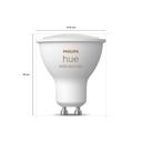 Philips Hue White & Color Ambiance GU10 Bluetooth Starter Kit mit 6 Lampen + Amazon Echo Show 5 Gen. 3_maße