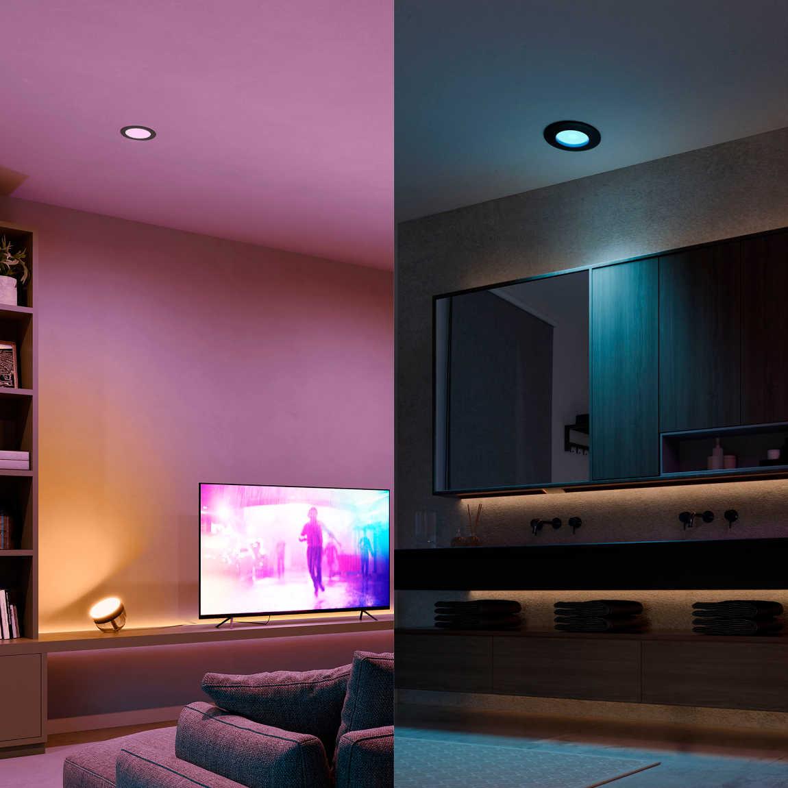 Philips Hue White & Color Ambiance Slim Recessed 90mm 450lm