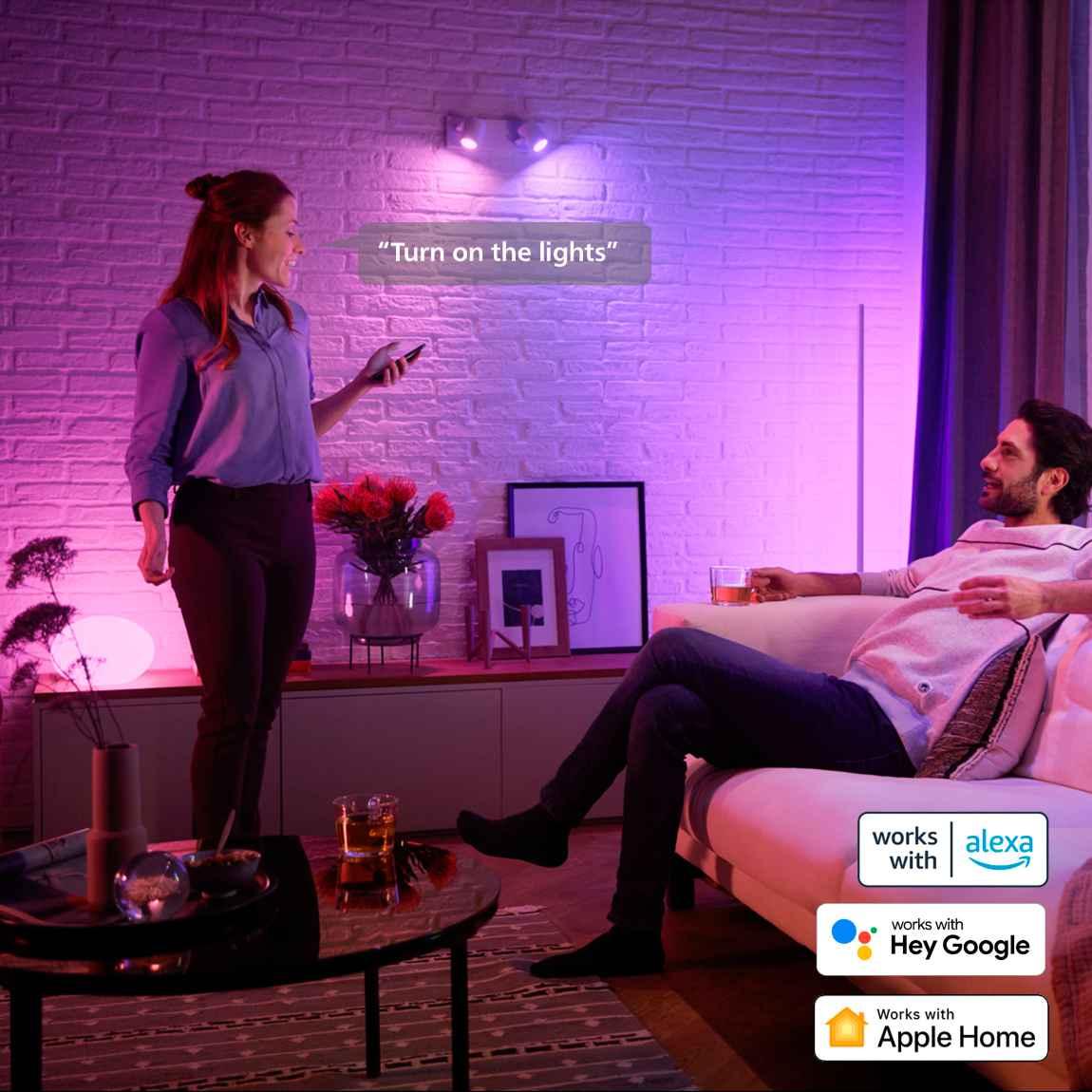 Philips Hue White & Color Ambiance GU10 400lm Starter-Set + Dimmschalter