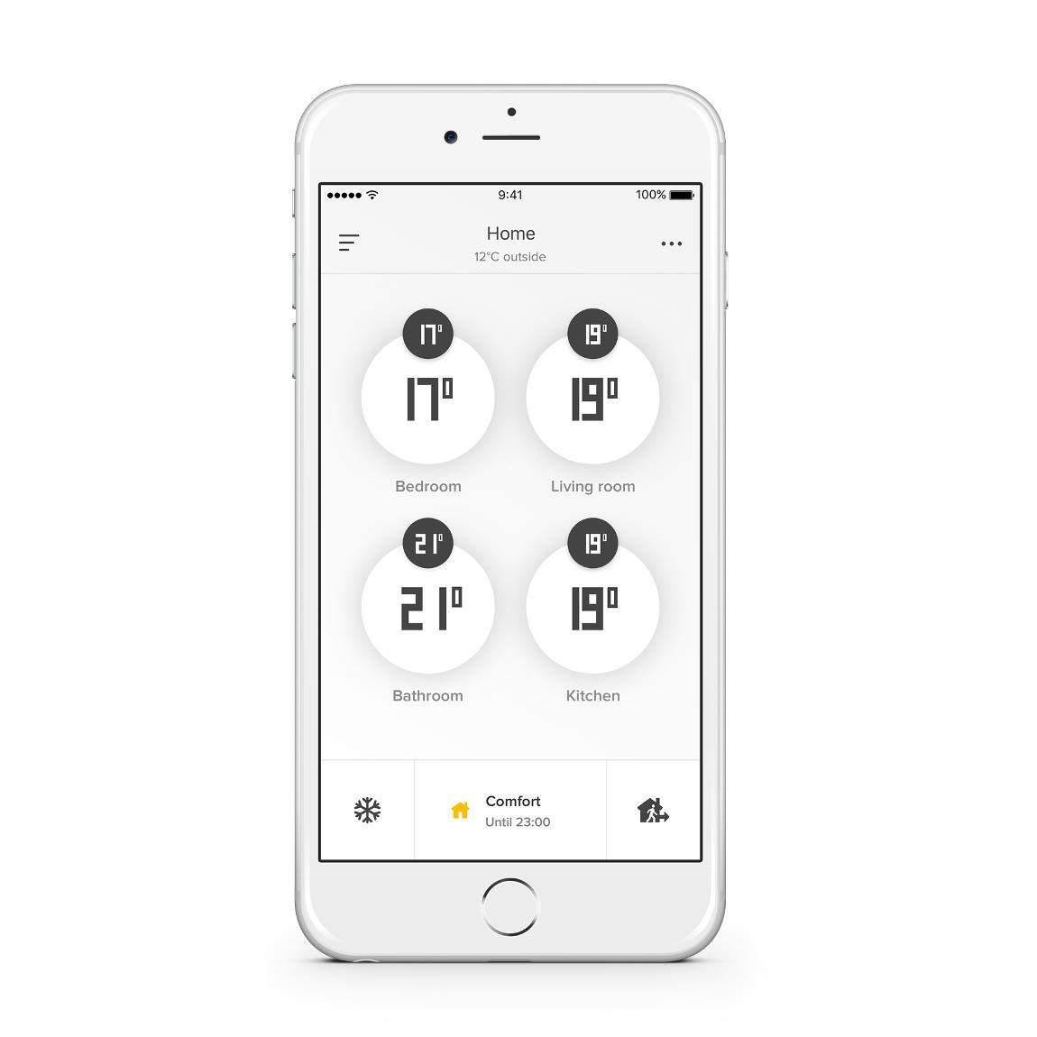 Netatmo Heizkörper-Thermostat Starter Set mit 6 Thermostaten_App