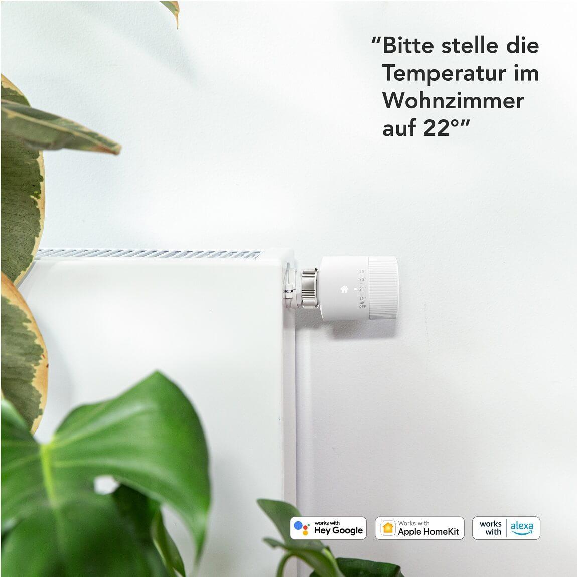 tado° Smartes Heizkörper-Thermostat Starter Kit V3+ mit 3 Thermostaten & Bridge zur Einzelraumsteuerung