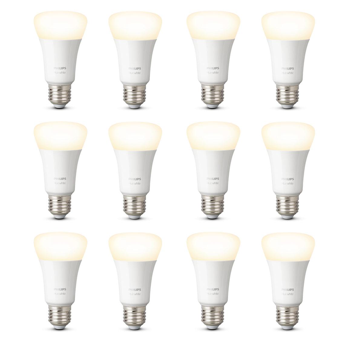 Philips Hue White E27 Bluetooth 12er-Set - LED-Lampe