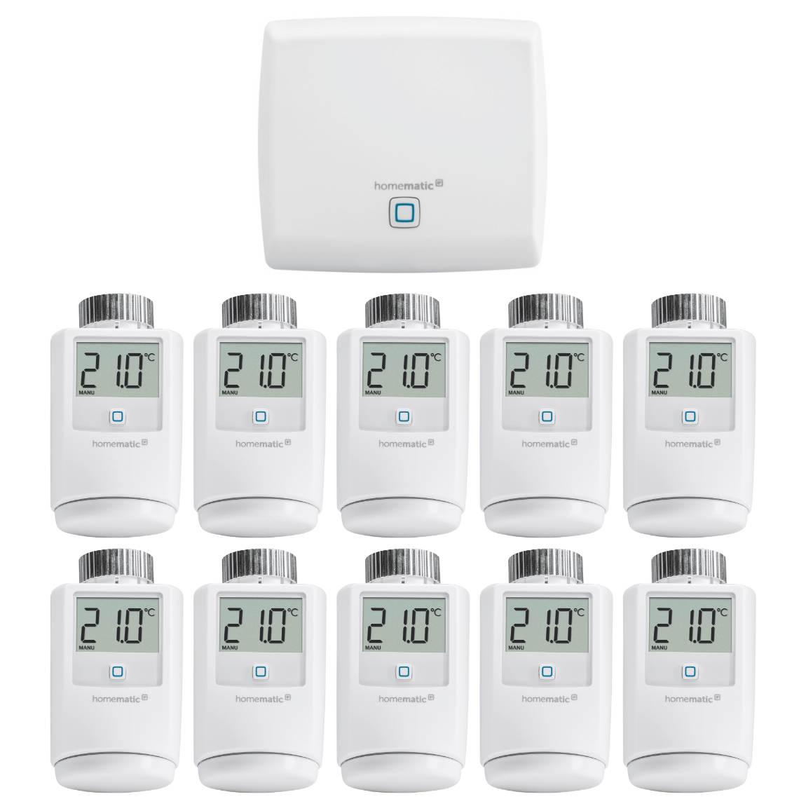 Homematic IP Access Point + Heizkörperthermostat 10er Set