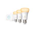 Philips Hue White Ambiance E27 Bluetooth Starter Kit - 3 Lampen, Bridge, Dimmschalter