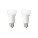 Philips Hue White E27 Bluetooth 2er-Set Licht aus frontale Ansicht