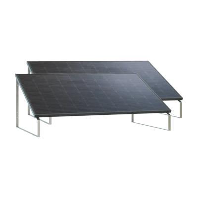 EET Solar LightMate Garten/Flachdach Plus - Balkonkraftwerk mit Bodenhalterung (2x 430Wp)