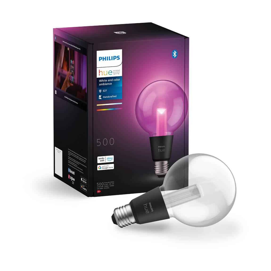 Philips Hue White & Color Ambiance Lightguide Globe G95 E27 500lm