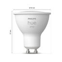 Philips Hue White GU10 LED Lampe 400lm - 2er-Set