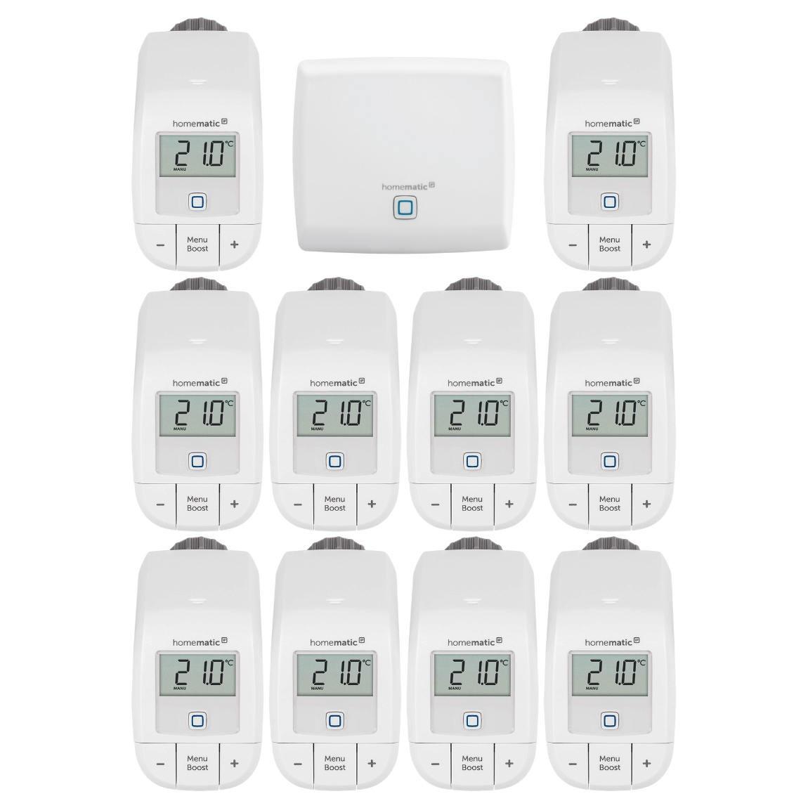 Homematic IP Access Point + Heizkörperthermostat Basic 8er Set