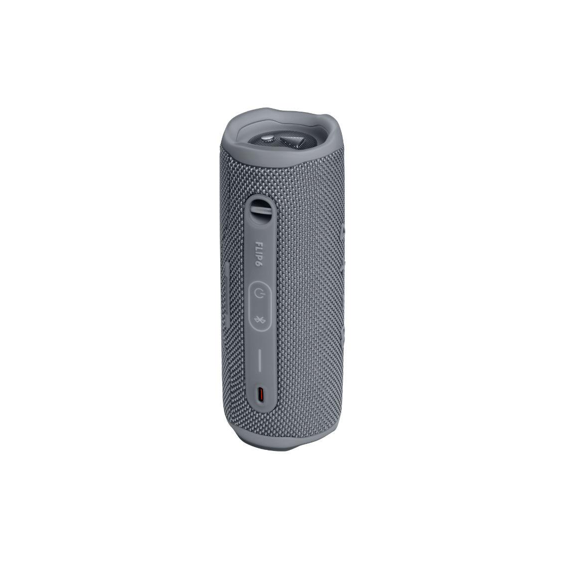 JBL Flip 6 - Portabler Bluetooth Speaker - grau_stehend Rückseite