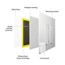 Hombli Smart Infrared Heatpanel Glass 400W - Weiß_aufbau
