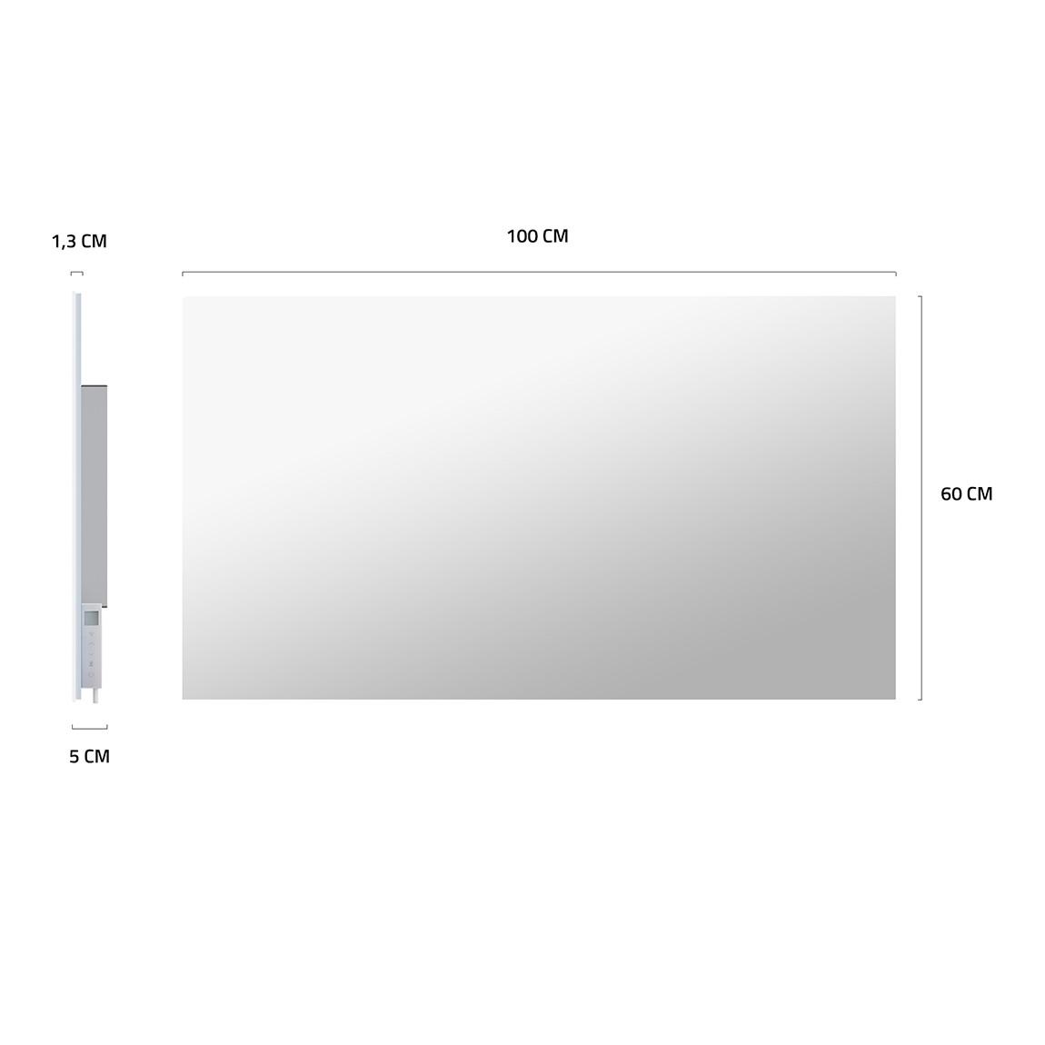 Hombli Smart Infrared Heatpanel Mirror 600W - Silber_maße