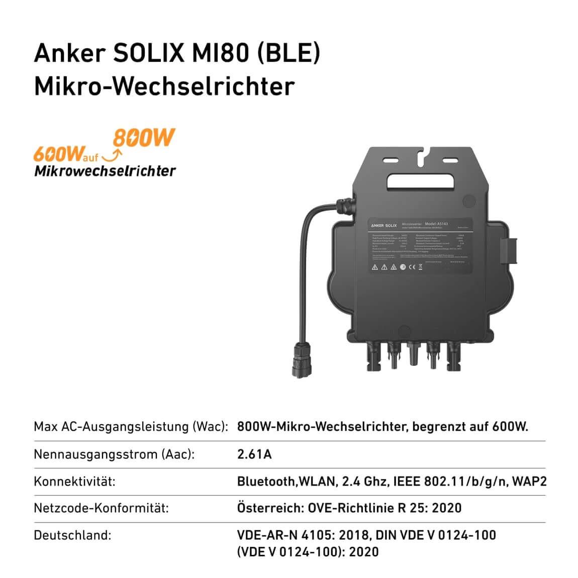 Anker SOLIX RS40B - Balkonkraftwerk ohne Halterungen (2x 410W)