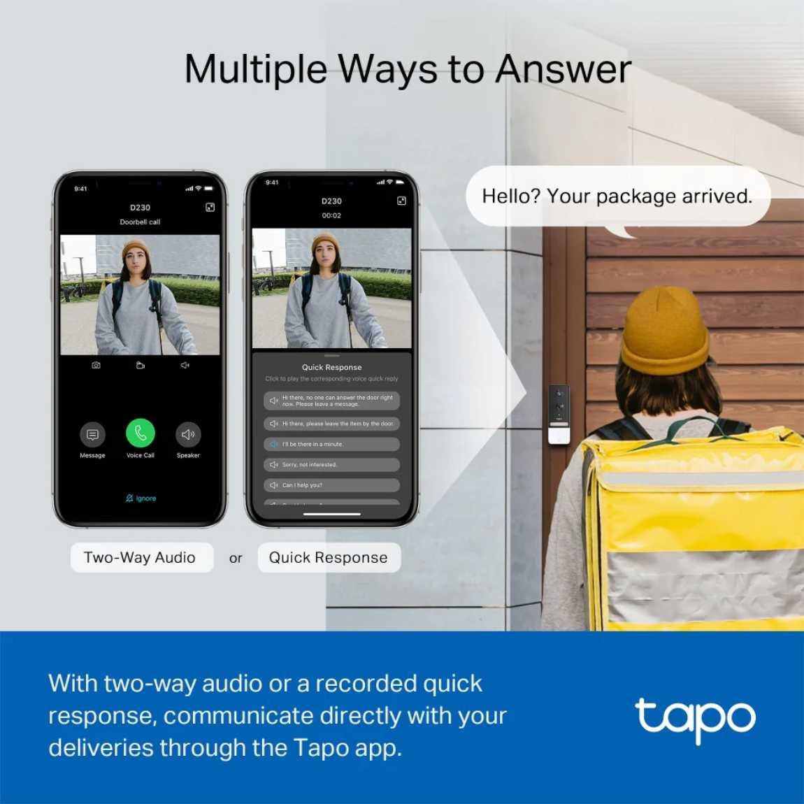 TP-Link Tapo D230S1 - Smarte Video Doorbell