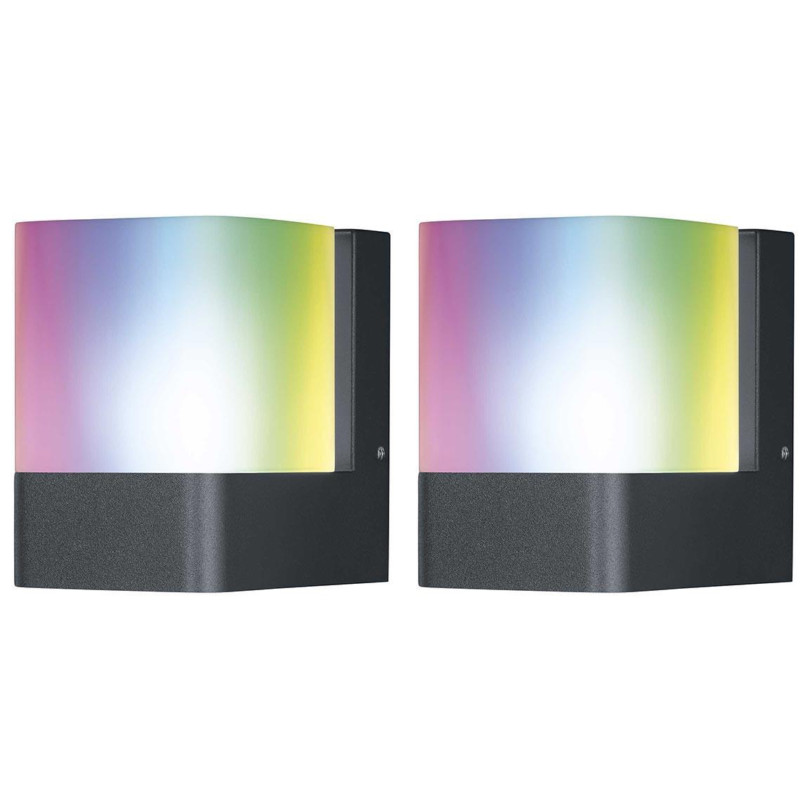 Ledvance SMART+ Wall Post Cube Up Wandleuchte RGBW WiFi 2er-Set