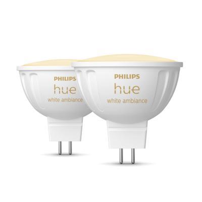 Philips Hue White Amb. MR16 LED Lampe Doppelpack 2x400lm
