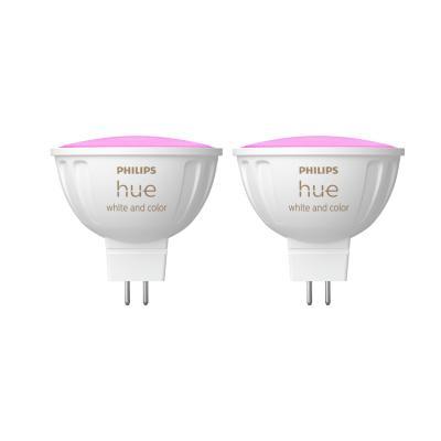 Philips Hue White & Col. Amb. MR16 LED Lampe Doppelpack 2x400lm