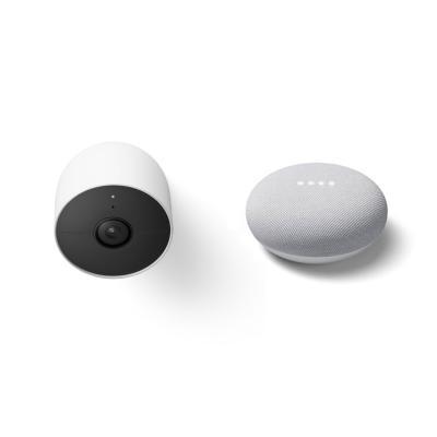 Google Nest Cam (mit Akku) + Google Nest Mini