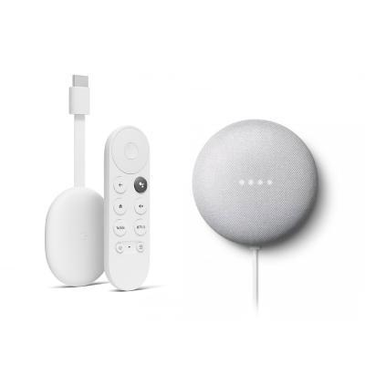 Google Chromecast mit Google TV (4K) + Google Nest Mini