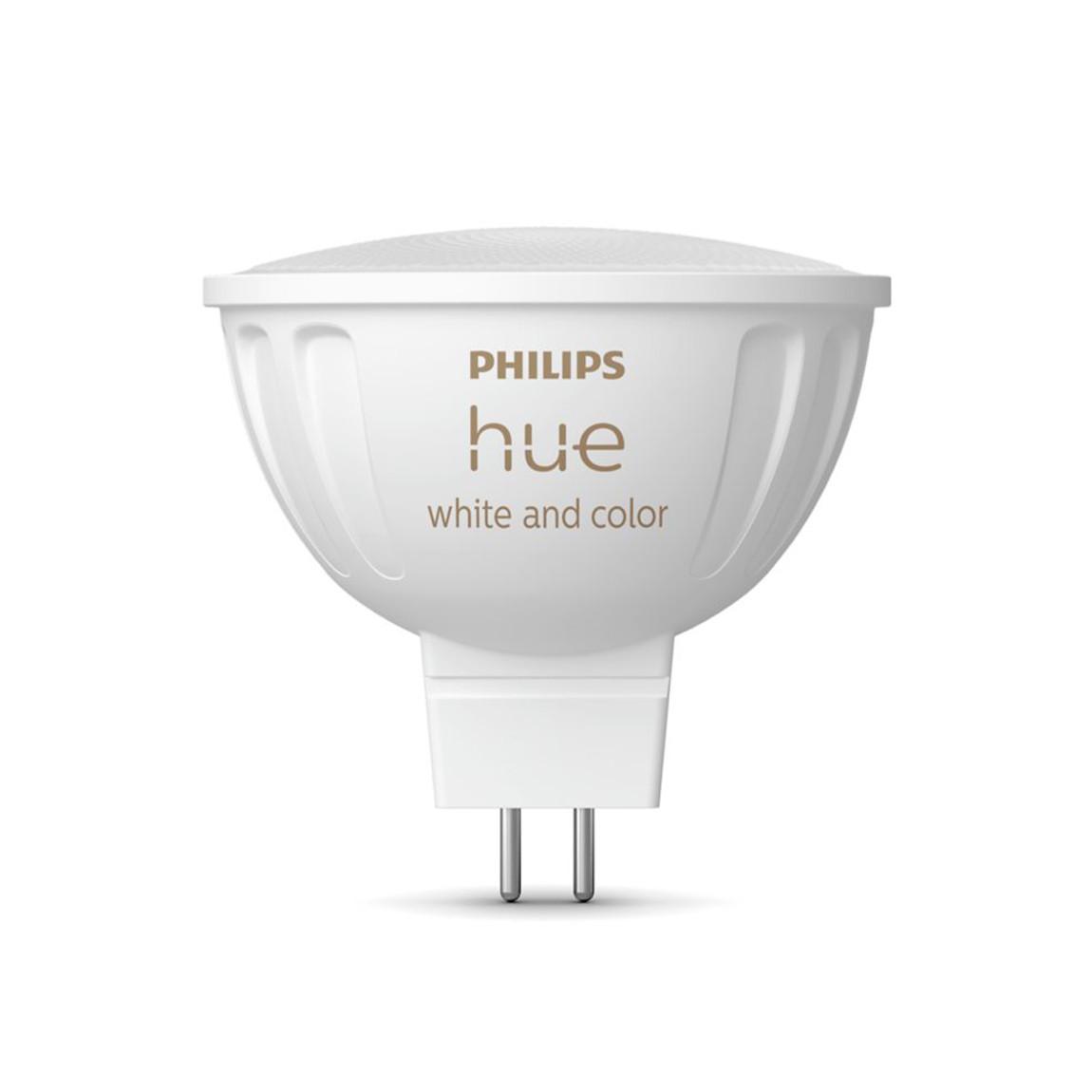 Philips Hue White & Col. Amb. MR16 LED Lampe Doppelpack 2x400lm - Weiß_ausgeschaltet