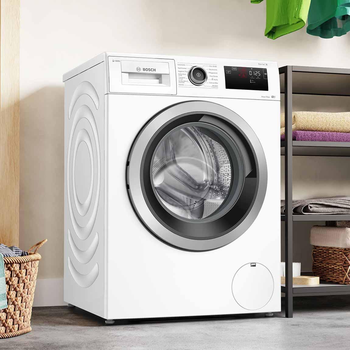 Bosch WAU28P41 Serie 6 Waschmaschine - Frontlader 9 kg 1400 U/min - Weiß / Altgerätemitnahme_geschlossen