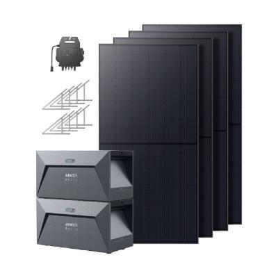 Anker SOLIX RS50B Solarbank Dual-System mit Bodenhalterungen (4x 540W | 3200Wh)